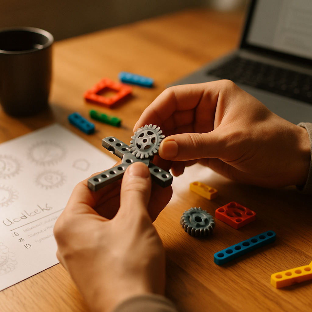 Konstruktionstechniken auswählen im Fischertechnik-Museum